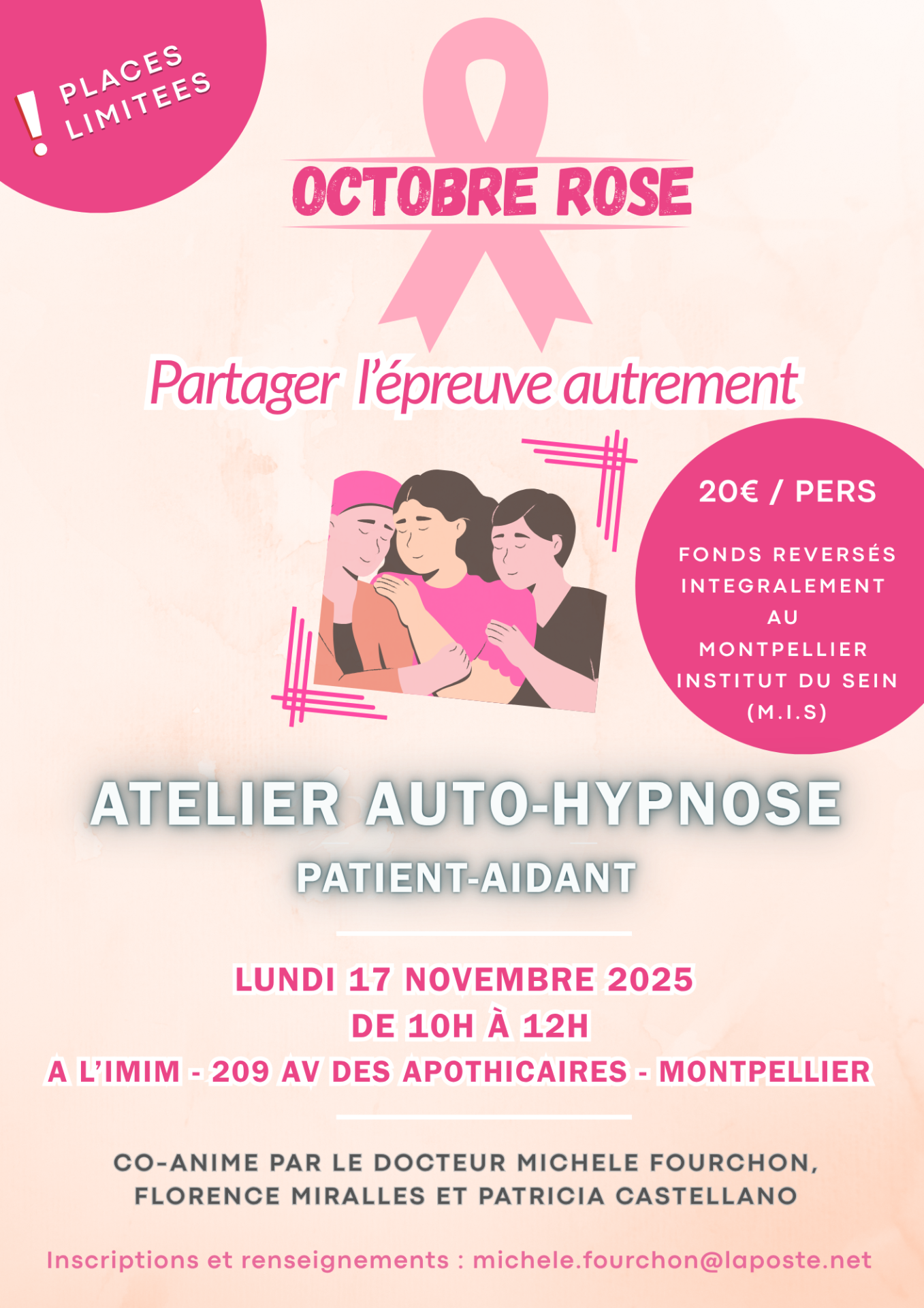 Affiche atelier autohypnose imim